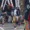 動物園で、ししおどり。