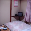  寂しい会場と前泊した宿