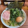 金沢市大額「元喜家金沢店」でらーめん＋半熟味付玉子、ほうれん草増しと杏仁豆腐