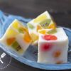 フルーツたっぷり♪ミルキーな牛乳寒天のレシピ・作り方