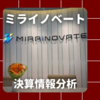 【決算情報分析】ミライノベート(Mirainovate Co.,Ltd.、35280)