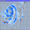  ０５ｈ頃起きる台風１８号未だ離れてね