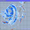  ０５ｈ頃起きる台風１８号未だ離れてね