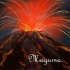 火山の絵