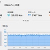 【セット練】２０ｋｍペース走