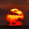海からの日の出 + 今朝の御宿　　21/02/07