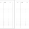 週間バーチカル手帳B5リフィルをExcelで自作した