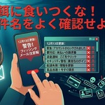 12月13日更新：注意！件名が一覧にあるメールはフィッシング詐欺の可能性が高いです