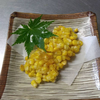 精進料理レシピ更新。とうもろこしのかき揚げ
