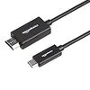 Amazonベーシック USB-C-HDMIケーブルアダプタ プレミアムアルミニウム Thunderbolt 3対応 4K@60Hz 1.8m