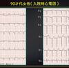 ECG-273：90才代女性。肺炎での入院時心電図ですが。。