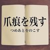 そこは「爪痕を残す」じゃなくて「足跡を残す」だろう？…と信じているのだが