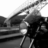 Hayase bridge and Motorcycle