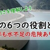 水不足を防ぐだけじゃない！ダムの6つの役割とは？首都圏の水資源の状況を知りたいならここを見るべし！