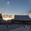 西本願寺伝灯奉告法要・夕暮れの境内と門前町