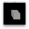 QtとC++とOpenGLで立方体で表示するよ
