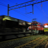 夜明け前の道川駅に到着する、EF81-139牽引の尾久常駐ホキ800の廃車回送を撮る！