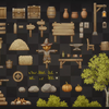 Unity - Asset 紹介：Pixel Art Platformer - Village Props -