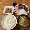 お刺身定食とおしるこ