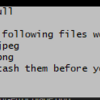 error: Your local changes to the following files would be overwritten by merge: