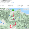 自転車通勤、往路45km、復路140km