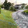散水ホース片付けようかしら？ 