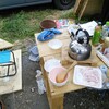 薪ストーブで羽釜を使ったごはん炊き9回目。都農町のふるさと納税返礼品で焼き肉だ！！