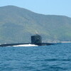 赤石沖の潜水艦