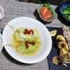 すだちで旬野菜ステーキとお豆腐を使ったロールキャベツ