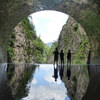 【清津峡】　避暑に最適！トンネルで涼しく柱状節理の峡谷とアート鑑賞