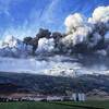 アイスランドの火山噴火。