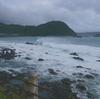 台風で海が大荒れ