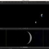 blenderで　月の満ち欠け