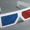 赤青メガネを作りました♪昔の3D立体映像用のセロファン眼鏡です♪スペースハリアー3Dが立体的に見えます