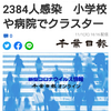 【新型コロナ速報】千葉県内1人死亡、2384人感染　小学校や病院でクラスター（千葉日報オンライン） - Yahoo!ニュース
