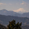 大室山と富士山