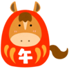 午年のフリーイラスト素材