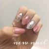 My nail＊キラキラ雪の結晶ネイル