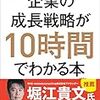 「企業の成長戦略が10時間でわかる本」読みました。(著者：木嶋豊 2020年59冊目)