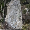 武田山とカガラ山との谷間にあります猿田彦命の石碑です。