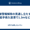 津波警報解除の見通し立たず、岩手県久慈港で1.3ｍなど