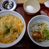 4種チーズの親子丼+釜たましらすおろしうどんセット。なか卯