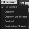 【UE4】Widgetのデザイナー画面にあるFill ScreenとかCustomとかDesiredとかの使い方