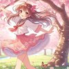 桜の木の下で踊る風の少女