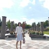 皐月のおでかけ🍃若葉萌え緑まばゆかりき🍀バラ麗しき古都にいきき🌹　SCENE-2　阪急京都線特急のかぶりつき席を楽しんで京都へ🚃