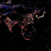 宇宙から見た地球の夜景、日本が世界一明るいのはＬＥＤの光。