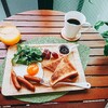 【週末ブランチ】トーストと目玉焼き20180902
