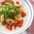 耐熱の器でレンチン→そのまま食べられる「くずし厚揚げの担々風スープ」管理栄養士の1人メシレシピ