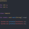 static修飾子(Java)