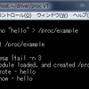 proc経由でkernelとやり取りしてみる